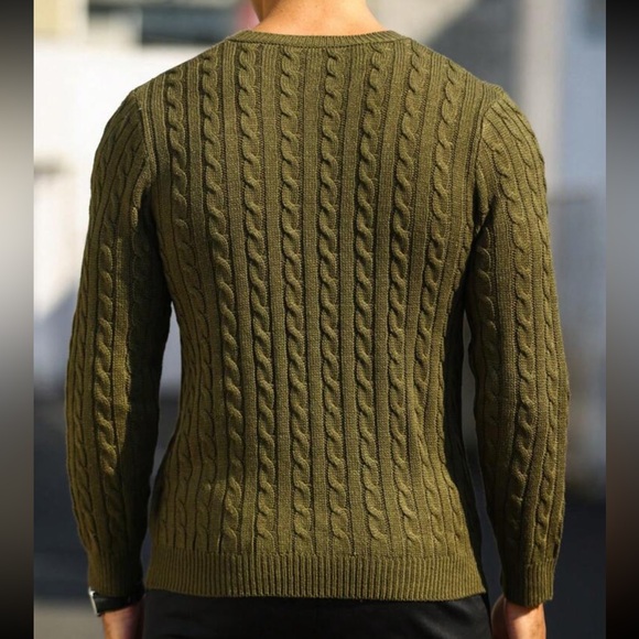 Manfinity Homme Men Solid Cable Knit Sweater - Picture 4 of 4
